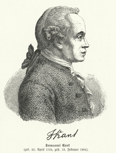 Emmanuel Kant , tysk filosof av German School