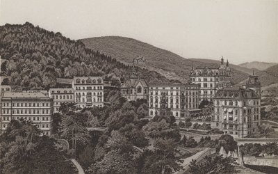 English Church, Royal Villa, Bristol, Villa Theresa (litho) av German School