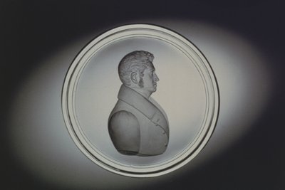 Gravert portrett av Dominick Biemann, Böhmen, 1834 (glass) av German School