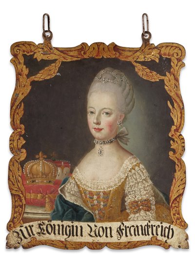 Sign Marie-Antoinette, etter 1774 (olje på metall) av German School