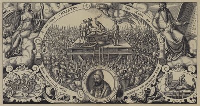 Henrettelse av Lippold ben Chluchim, mester for myntverket i Brandenburg, Berlin, 28. januar 1573 av German School