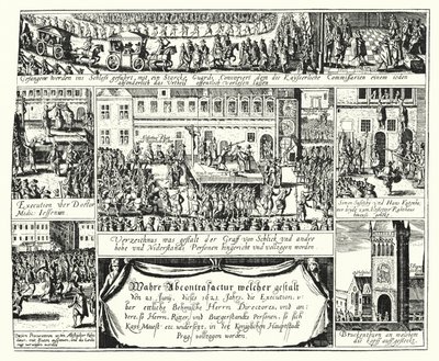 Henrettelse av motstandere av den hellige romerske keiser Ferdinand II i Praha av German School