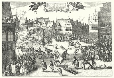 Henrettelse av kruttplottere i London av German School