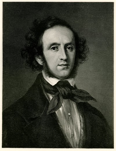 Felix Mendelssohn-Bartholdy, 1884-90 (fototype) av German School