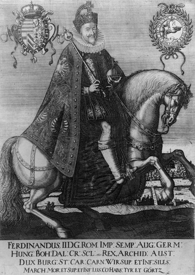 Ferdinand II (1578-1637), den hellige romerske keiser av German School