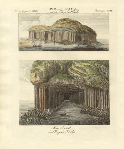 Fingals-grotten på øya Staffa av German School