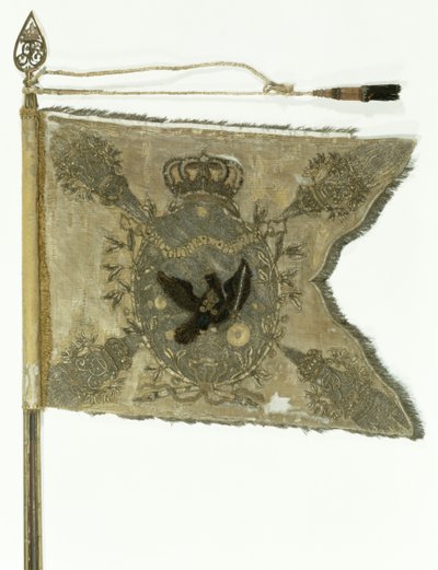 Flagget til det prøyssiske infanteriet under Fredrik den store (tekstil) av German School