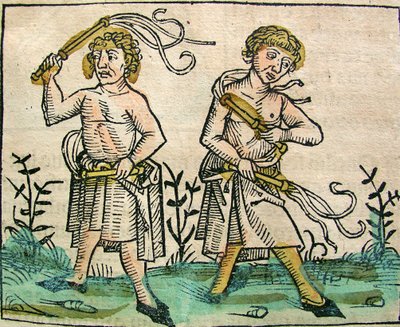 Flagellants, publisert i Nuremberg Chronicle, 1493 av German School