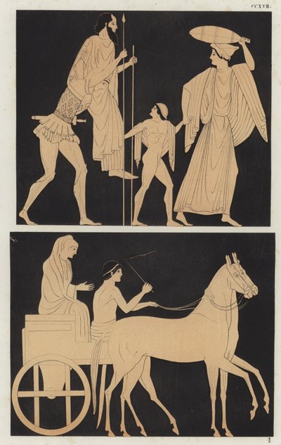 Flight of Aeneas av German School