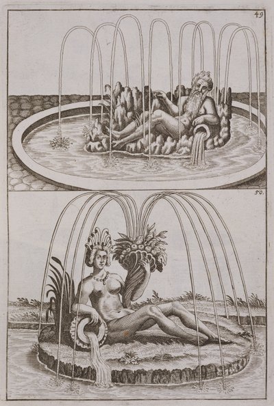 Fontener, fra Architectura Curiosa Nova av Georg Andreas Bockler (1617-85), utgitt 1704 av German School