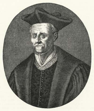 Francois Rabelais , fransk forfatter (gravering) av German School