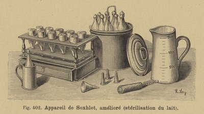 Franz von Soxhlets forbedret melkesteriliseringsapparat av German School
