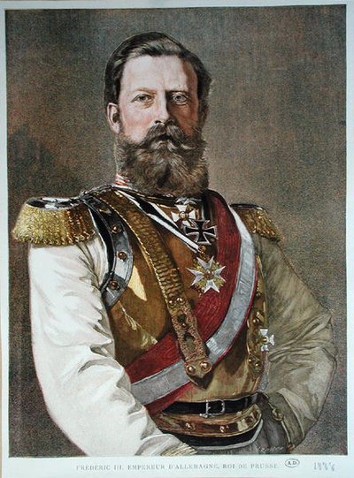 Frederick III (1831–88) 1888 (litho-farge) av German School