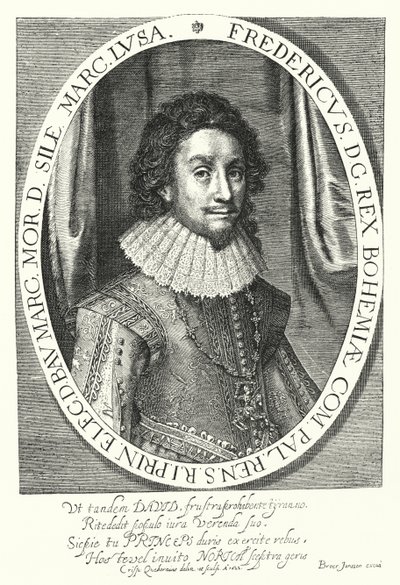 Frederick I, konge av Böhmen, vinterkongen (gravering) av German School