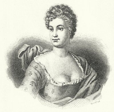 Friederike Caroline Neuber , tysk skuespiller og teatersjef (gravering) av German School