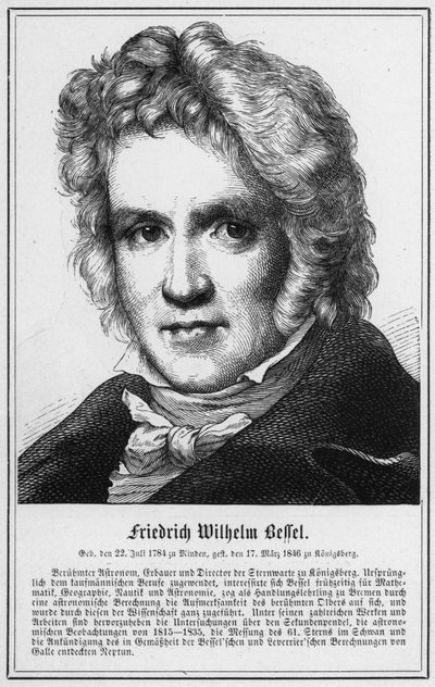 Friedrich Wilhelm Bessel (gravering) av German School