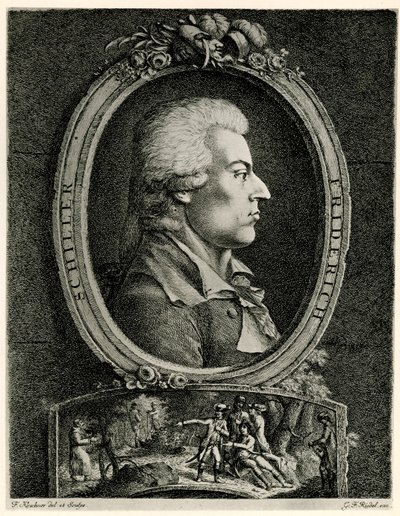 Friedrich von Schiller av German School