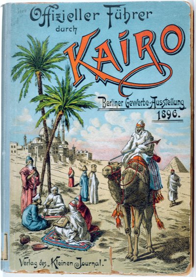 Forside av en tysk guidebok for Kairo, 1896 av German School
