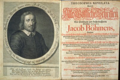 Frontispice til Theosophia Revelata av Jacob Boehme, 1715 (trykk og gravering) av German School