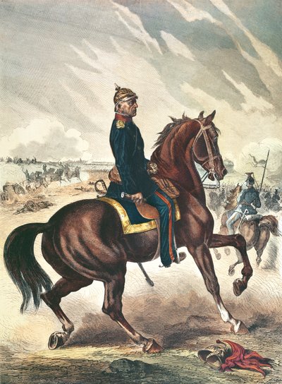 General Helmuth Karl Bernhard von Moltke (1800-91) av German School