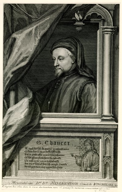 Geoffrey Chaucer av German School