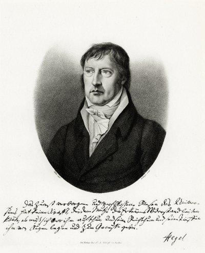 Georg Wilhelm Friedrich Hegel, 1884-90 (fototype) av German School