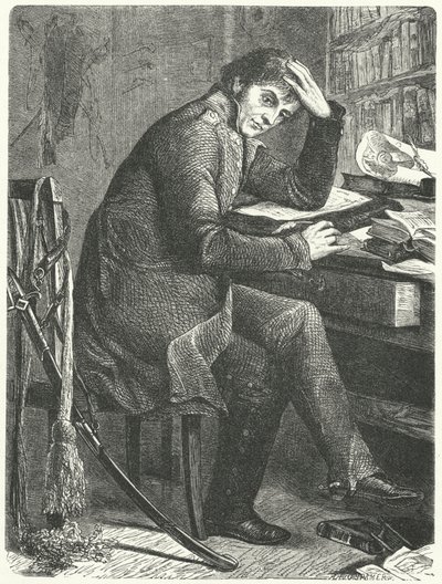 Gerhard von Scharnhorst , tysk general og reformator av den prøyssiske hæren (gravering) av German School