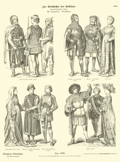Tyske kostymer, 1400-tallet av German School