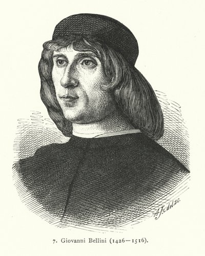 Giovanni Bellini , italiensk renessansemaler (gravering) av German School