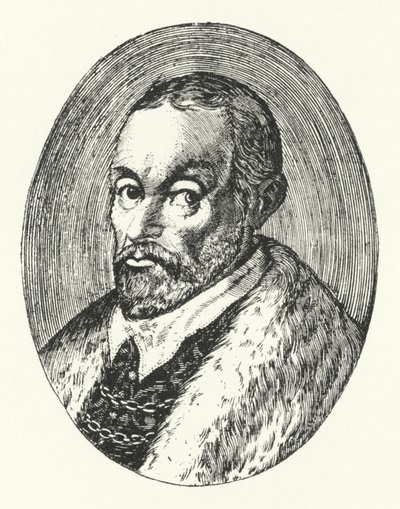 Giovanni Guarini , italiensk poet (gravering) av German School