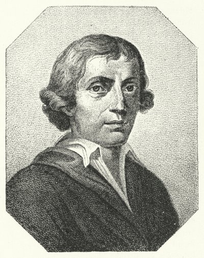 Giuseppe Parini , italiensk satiriker og poet (gravering) av German School