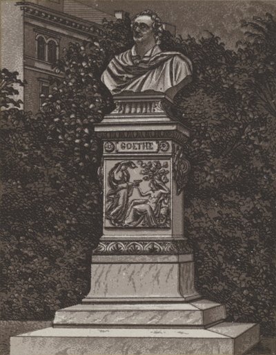 Goethe-Denkmal (litho) av German School