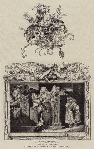 Goethes "Faust" (gravering) av German School