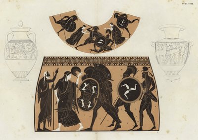 Gresk vasemaleri (farge litho) av German School