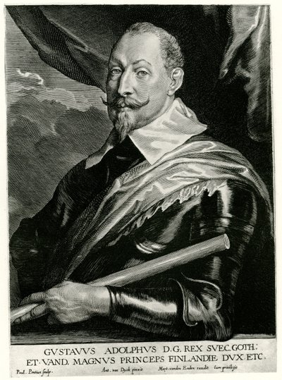 Gustav II Adolf, konge av Sverige av German School