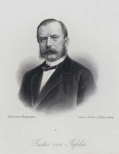 Gustav von Gossler , tysk advokat og administrator (gravering) av German School