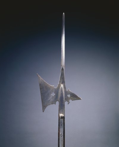 Hellebard, ca. 1520 (stål og tre) av German School