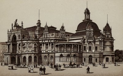 Hamburg: Concerthaus, Concert-House (litho) av German School