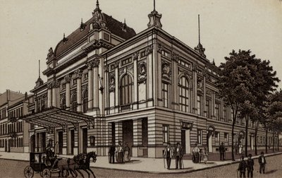 Hamburg: Deutsches Schauspielhaus, Det tyske teateret (litho) av German School
