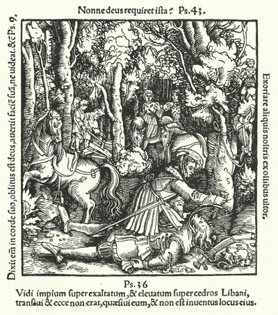 Hans von Hutten drept av Ulrich, hertugen av Württemberg, 1515 av German School