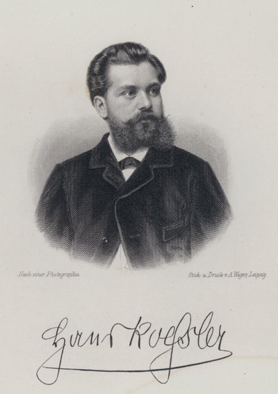 Hans von Koessler , tysk, komponist, dirigent og musikklærer (gravering) av German School