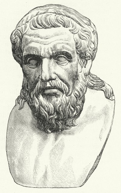 Leder for den romerske filosofen Apollonius av Tyana (gravering) av German School