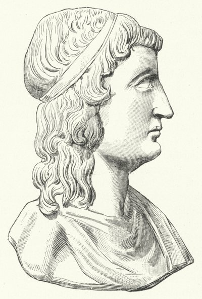 Leder for den romerske filosofen Apuleius (gravering) av German School