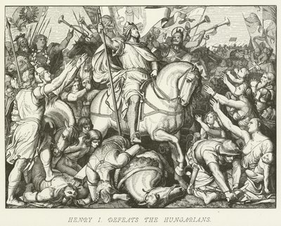 Henry I beseirer ungarerne av German School