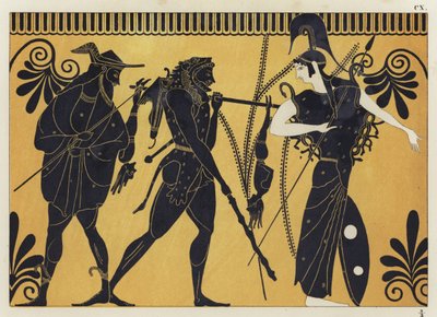 Hercules og Cercopes av German School