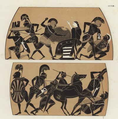 Hercules beseirer Cycnus av German School