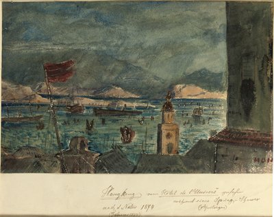 Hong Kong fra Hotel de l"Univers: April i Asia, 1874 av German School
