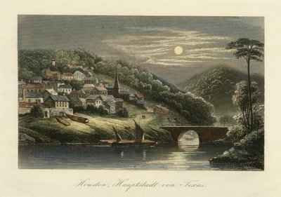Houston, hovedstaden i Texas, ca. 1845-c. 1850 av German School