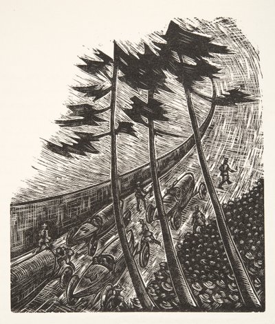 Illustrasjon fra Styl, pub.1922 (pochoir-trykk) av German School