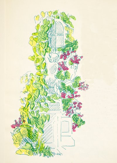 Illustrasjon fra Styl, pub.1922 (pochoir-trykk) av German School